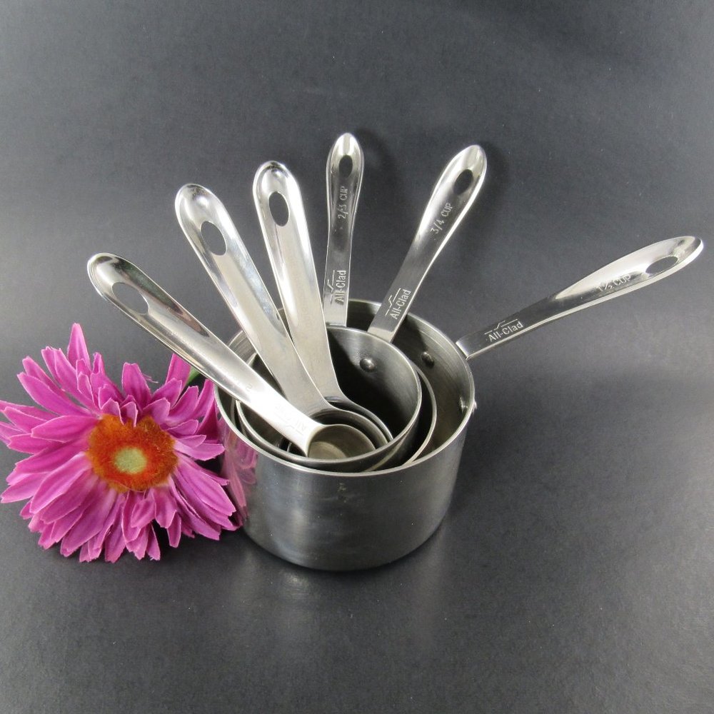 Set of All-Clad 6 PC. Odd-Size Measuring Cups